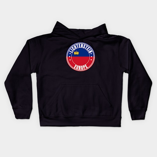 Liechtenstein Europe Kids Hoodie by footballomatic